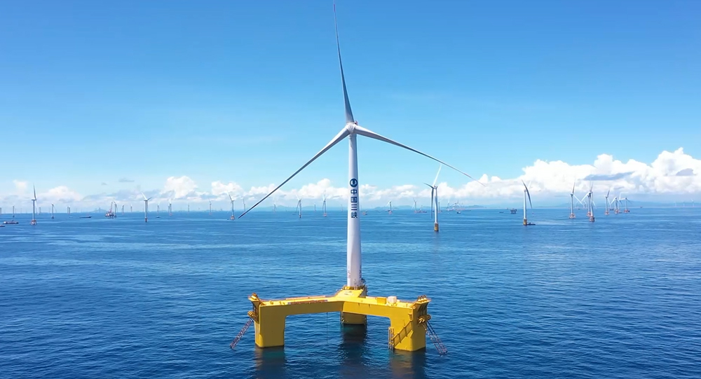 【Felicitaciones】La primera turbina eólica marina flotante resistente a los tifones del mundo está conectada a la red